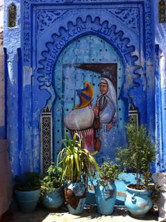 Chefchaouen doorway, Morocco.