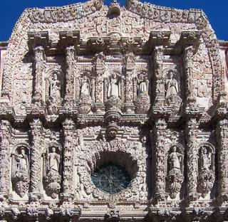Basilica Cathedral in Zacatecas, Mexico.