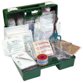 Dad's Shed First Aid Kit (Wall Mountable Clip On/Off Box)