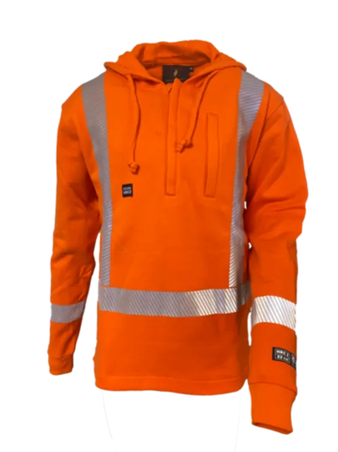 410gsm 22CAL TTMC D/N FR Cotton Orange Hoodie