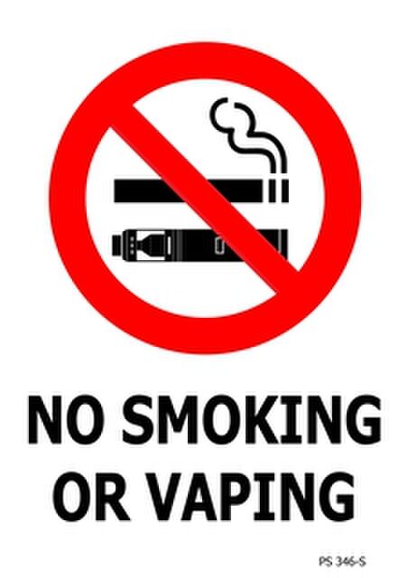 No Smoking Or Vaping ACM Sign