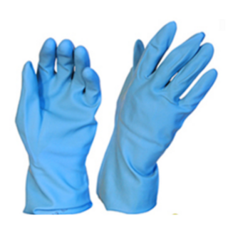 Rubber Gloves Silverline Blue MEDIUM - Pomona