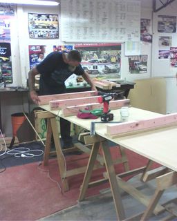 Setting up the first of the Legs and Joiners