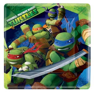 Ninja Turtles Dinner Plates - 8 Pack