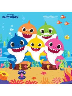 Baby Shark Lunch Napkin - 16 Pack