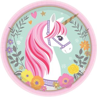 Magical Unicorn Lunch Plate - 8 Pack