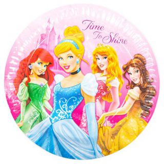 Disney Princess Plates - 8 Pack